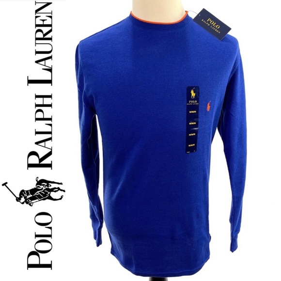 Nwt Polo Men's Waffle Knit Lauren Ralph Thermal Top T1JKlFc
